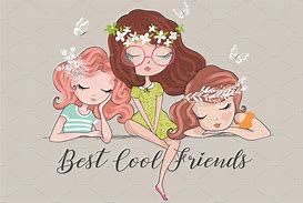 Image result for Three Best Friends Girls Cartoon