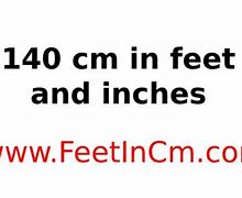 Image result for 140 Cm in Feet