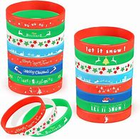 Image result for Christmas Silicone Bracelets