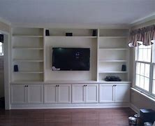 Image result for Covering Bookshelves with Flat Screen TV