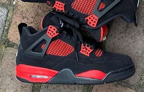 Image result for Jordan 4 Red Left Shoe