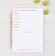 Image result for Weekly Meal Planner Pad