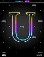 Image result for neon letter u art