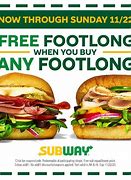 Image result for Subway Footlong 11 Inches