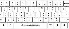 Image result for Thai Keyboard Layout