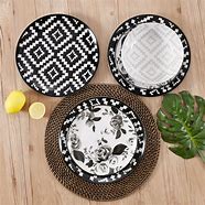Image result for Black and White Stoneware Dishes