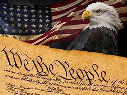 Image result for American Flag Eagle Constitution