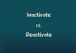Image result for inactivate