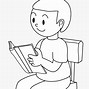 Image result for Black and White Clip Art Kids Sitting