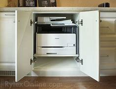 Image result for Printer Cabinet with Pull Out Shelf