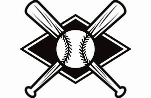 Image result for Baseball Bat and Ball Silhouette