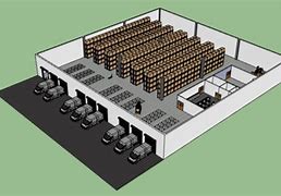 Image result for 3D Warehouse Layout
