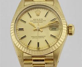 Image result for Rolex Oyster Perpetual 18K Gold Ladies