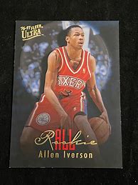 Image result for Allen Iverson Fleer Rookie Card