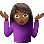Image result for Black Girl Shoulder Shrug Emoji iPhone