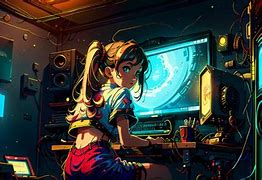 Image result for Anime Girl Computer Hacker