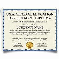 Image result for Fake GED Diploma Certificate In