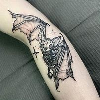 Image result for Bat Silhouette Forearm Tattoo