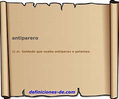 Image result for antiparero