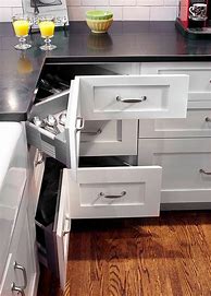 Image result for Kitchen Cabinets with Drawers