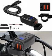 Image result for Motorcycle Dual USB Charger