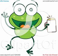 Image result for Frog Drinking Beer Clip Art