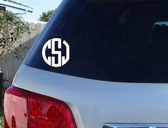 Image result for Custom Initials Car Window Decals