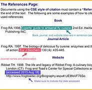 Image result for CSE Style Citation Examples
