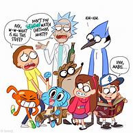 Image result for Rick and Morty Crossover Fan Art