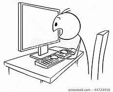 Image result for Viewing Computer Screen Cartoon