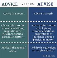 Image result for Difference Between Advice and Advise