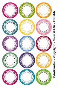 Image result for 1 Inch Circle Label Template