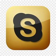 Image result for Gold Skype Logo