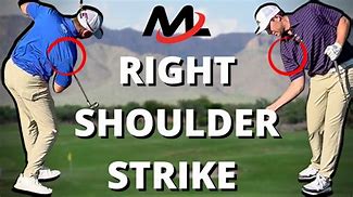 Image result for Right Shoulder Golf Swing
