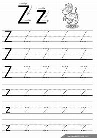 Image result for Alphabet Letter Z Tracing Worksheets