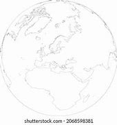 Image result for Globe Europe Outline