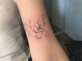 Image result for Cute Bat Tattoo