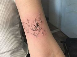 Image result for Large Tattoo Line Art Bat