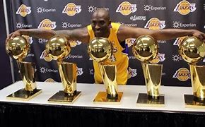 Image result for Kobe Bryant Lakers Trophies