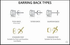 Image result for Types of Latch Back Earrings