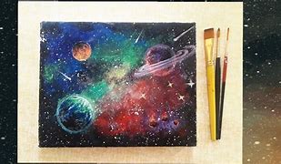 Image result for Galaxy Planet Painting
