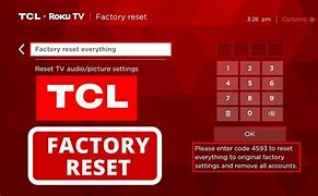 Image result for Tcl TV Factory Reset