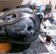 Image result for Scul Airbrush On Motorcycle