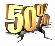 Image result for 50 Percent Clip Art