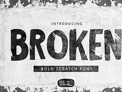 Image result for Broken Lettering