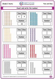 Image result for Tens and Ones Worksheet Year 1