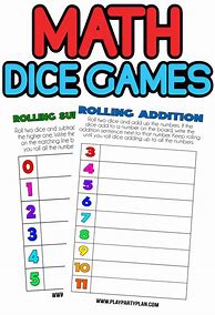 Image result for Fun Math Dice Games