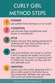 Image result for 2C Hair Curly Girl Method