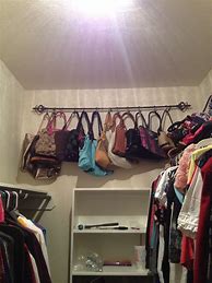 Image result for How to Hang Purses in Dorm
