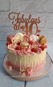 Image result for Birthday Cake Forty Flower Palm Pink Spears